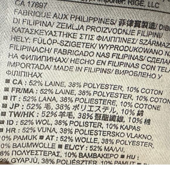 Banana Republic Navy Blue Tweed Blazer Jacket Women’s Sz 10 Pockets Cotton Blend - Picture 9 of 11